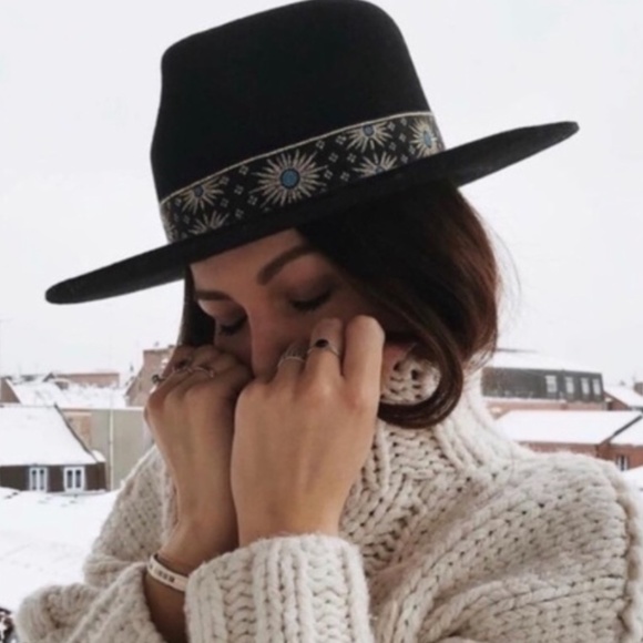 Lack of Color The Phoenix Vintage Ribbon Fedora in Black sz medium NWT - Picture 4 of 8